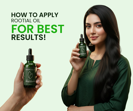 Applying natural hair oil to reduce hair fall and improve hair growth