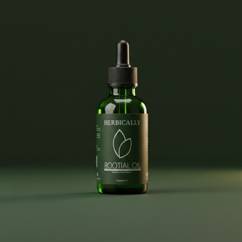 Rootial Organic Hair Growth and Repair Oil by Herbically