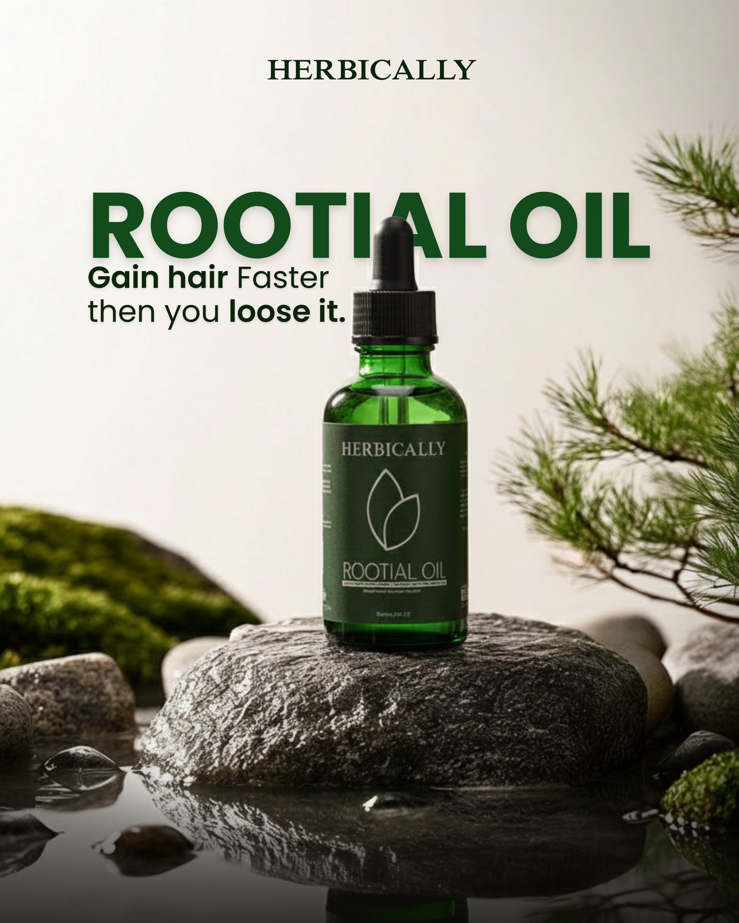 Rootial Hair Oil organic hair oil for strong and shiny hair